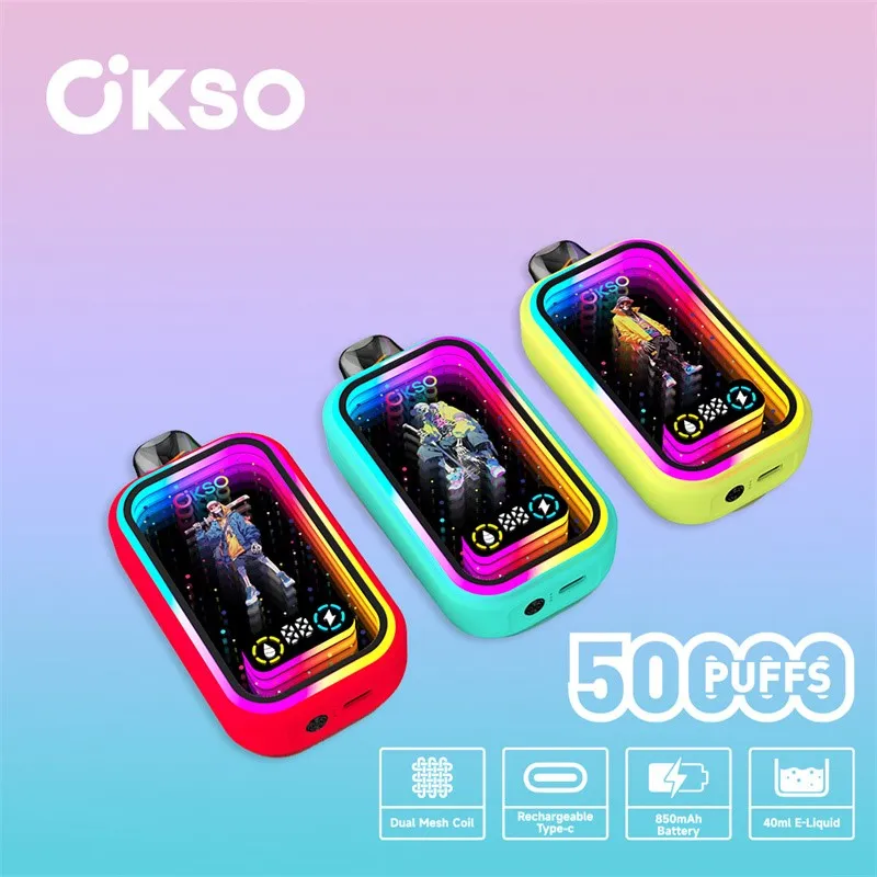 OKSO Magic Mirror 50K – Disposable Vape with Mirror Finish & Smart Features OKSO Magic Mirror 50K – Disposable Vape with Mirror Finish & Smart Features